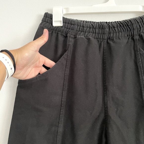 Elizabeth Suzann Black Clyde Work Pant in Upcycled Cotton Canvas Women’s 4 Tall - Picture 5 of 11
